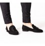 Elegant black tassel loafers for men