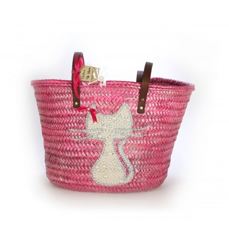 Sea-green beach basket