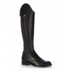 Black elastic horse riding boots