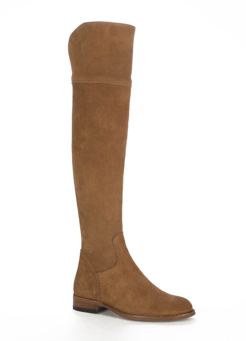 Womens Shoes Boots Over-the-knee boots Natural Fabrizio Viti Leather Knee Boots in Camel 