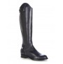Navy blue leather riding boots style