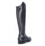 Navy blue leather riding boots style