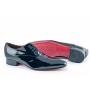 Black patent leather shoes for men