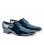 Black patent leather shoes for men