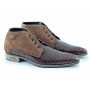 Trendy men's leather chukka ankle boots