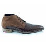 Trendy men's leather chukka ankle boots
