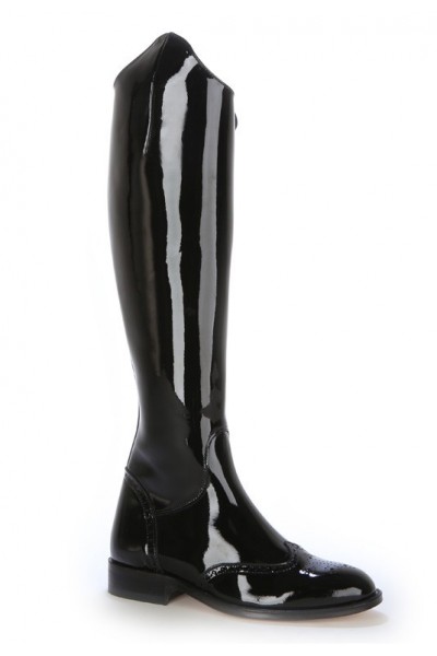 black suede riding boots