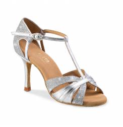 Silver swirly dancing shoes