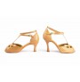 Camel leather ladies dancing shoes