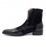 Trendy Pointed toe leather ankle boots for men