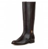Traditional brown leather riding boots
