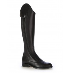Made to measure black elastic horse riding boots