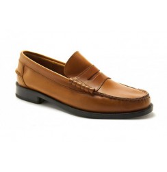 Mocassins cuir camel