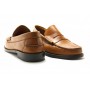 Mocassins cuir camel