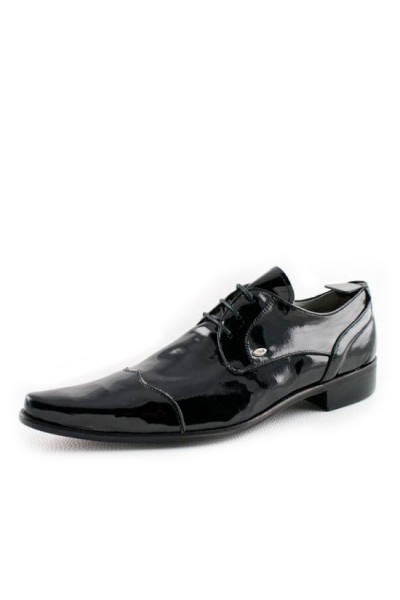 Black patent leather wedding shoes 