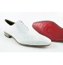 White lace formal shoes for men 