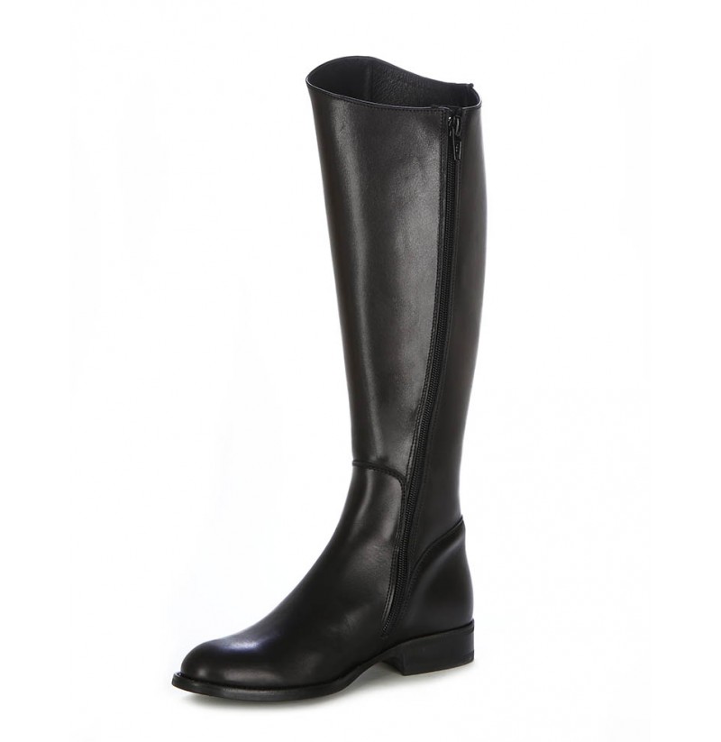 Horse riding style boots BLACK LEATHER RIDING BOOTS FOR WOMEN