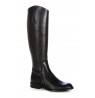Black leather riding style boots for women