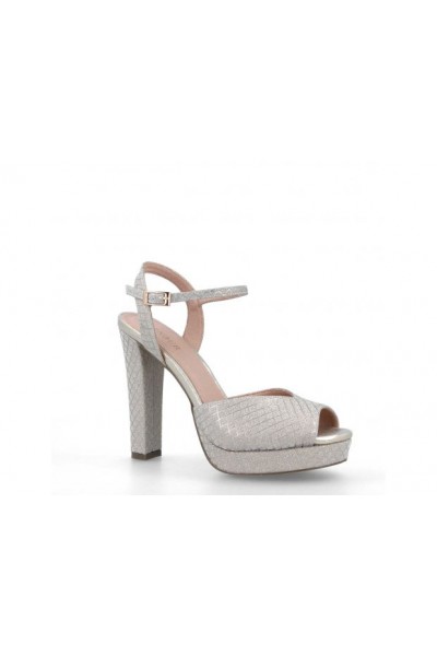 Shiny silver party stilettos Shiny silver party stilettos