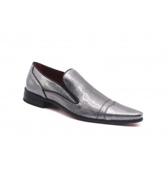 Black patent leather shoes for men without laces