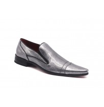 Lead patent leather shoes for men without laces