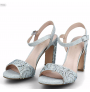 Diamond platform heels for weddings