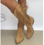 Camel cowboy boots for women