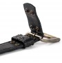 Black crocodile skin Belt