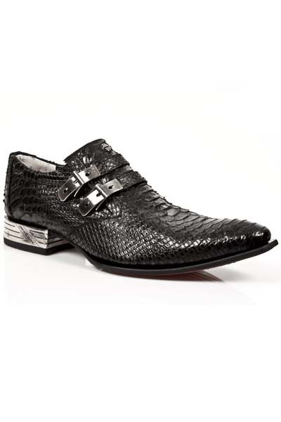 REAL SNAKESKIN LEATHER FORMAL SHOES Snakeskin dress shoes with straps ...