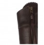 Made to measure brown leather riding boots