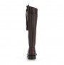 Made to measure brown leather riding boots