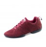 Red sneaker knit dancing shoes for men