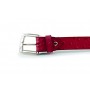 Red ostrich leather Belt