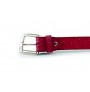 Red ostrich leather Belt