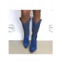 Navy blue cowboy boots for women