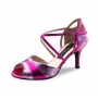 Pink Leather ballroom dancing shoes