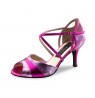 Pink Leather ballroom dancing shoes