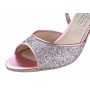 Pink T-strap heels