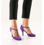 Dark Purple heels closed toe