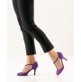 Dark Purple heels closed toe