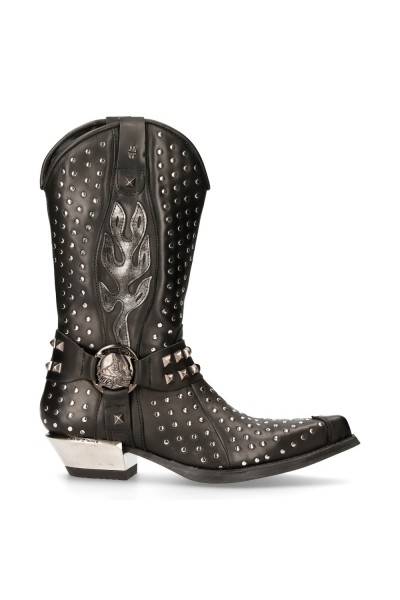 Buy FANCY BUCKLE-DETAIL BLACK STILETTO BOOTS for Women Online in India