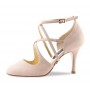 Beige pump heels