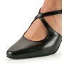 Classic black closed toe dancing shoe
