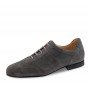 Grey or black suede leather dancing shoes for men