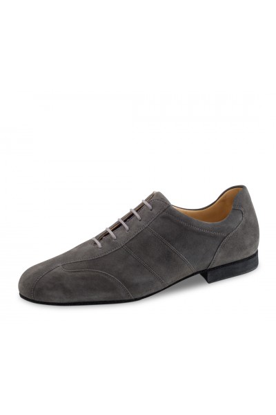 Grey or black suede leather dancing shoes for men