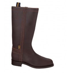 Brown spanish leather campero boots