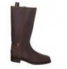 Brown spanish leather campero boots