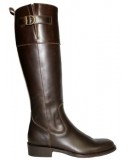 bottes cavalieres cuir marron