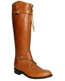 bottes equitation cuir camel brides